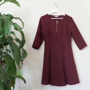 A-line cute dress with 3/4 sleeve